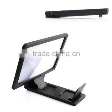 3D Folding Portable Mobile Phone Screen Magnifier Bracket Enlarge Stand for All Kinds of Cell Phones