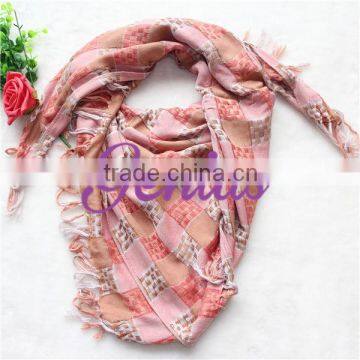 Jaquard Square Scarf Colorful Viscose Scarf Wholesale