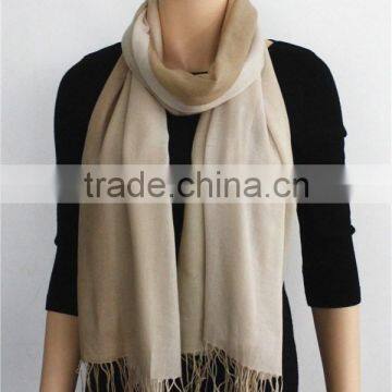 Gradient Color Soft Wool Scarf With Fringe photo-2