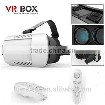 Google Cardboard Headmount VR BOX Version VR Virtual Reality 3D Glasses for Smartphone + Bluetooth Remote Controller