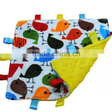 2016 Fashion Washable Minky Digital Print Baby Sleeping Security Blanket