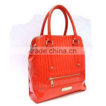 Old factory high quality customized tote shoulder PU hand bag for women