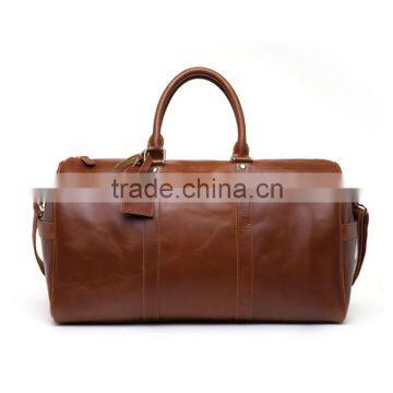 European style classical designer high quality genuine leather luggage bag