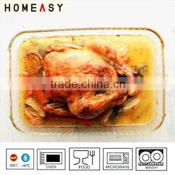 wholeasle hot sale High borosilicate baking pan