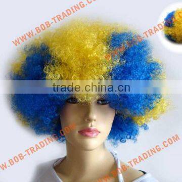 bob trading good price football fan wig/hair football fans wig