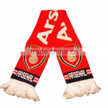 Bob Trading Nice Price Football Fans Knitting Scarf Fashion Chenille Yarn for Knitting Scarf