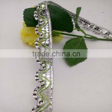 custom embroidery thread decorative sequin lace trimming