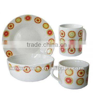 Spring ceramic dinnerware