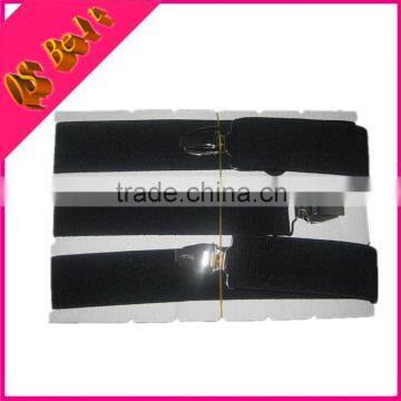 3.5cm Wide Y-Shape Trendy Clip Black Man Fashion Suspender