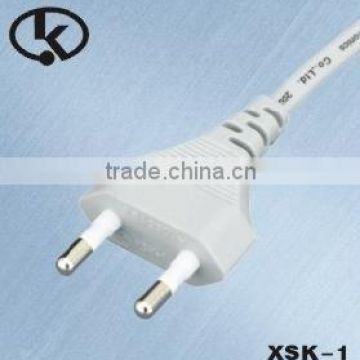 Korea KSC power cord with 2pins plug