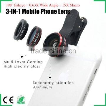 Europe and America Hot Selling Anti-slip Clip 198 Degree Fisheye Lens Mobile Phone Camera Lens for IPhone Samsung HTC LG Huawei photo-5