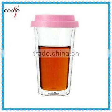 Hand Made High Quality Double Wall Glass Tea Cup