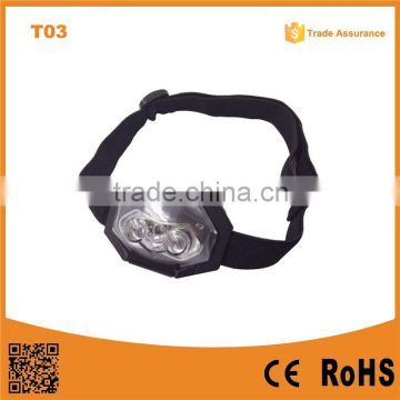 T03 1red led + 2 LED Plastic Headlamp Traillight Camping light head torch 3*AAA Battery support Light                        
                                                Quality Choice