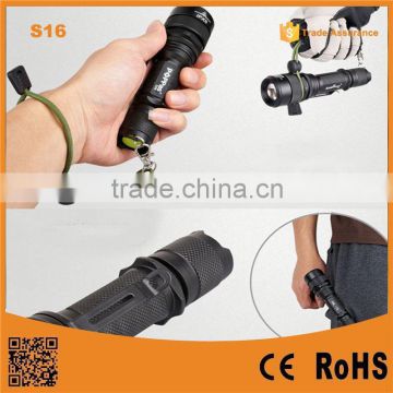 S16 Waterproof Rechargeable Zoom Dimmer High Power hunting torch