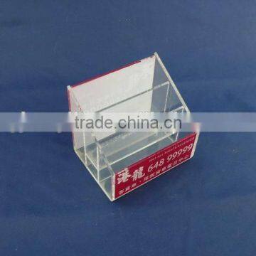 Customers Design Clear acrylic business name card display holder