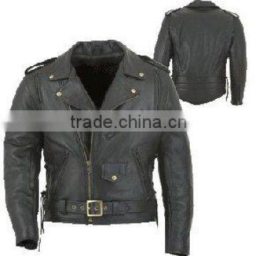 Dl-1183 Leather Motorbike Sports Jacket