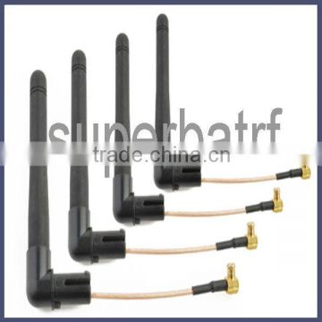 2.4GHz 3dBi WIFI antenna with extended cable MCX male for WLAN PCI card