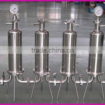 Stainless steel single cartridge filter housing