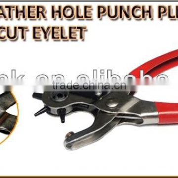 Revolving Leather Hole Punch Plier Puncher And Belt Cut Eyelet