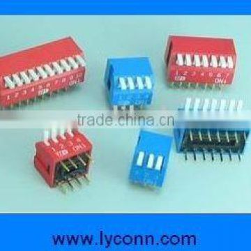 2.54mm Pitch Piano type DIP Switches different color options