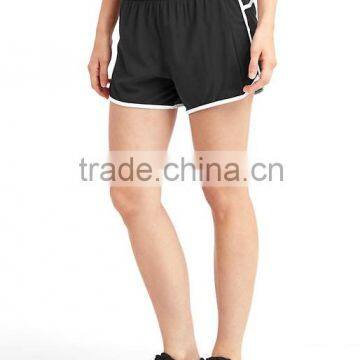 Popular high quality sports shorts polyester dri fit running shorts for women