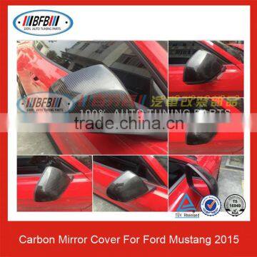 Side Mirror Cover Carbon Fiber For Mustang 2015+ Mirror Cover