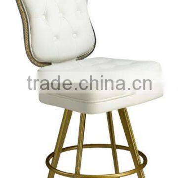 Professionaly factory produced White fabric casino chair with metal foot rest (NH1280)