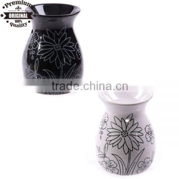 ceramic incense burner Simple Decorative Flower Pattern