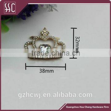 crown shaped bag accessory, metal fittings for handbag decoration,shiny bag accessory