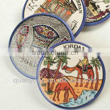 8 inch decorative plate with map picture