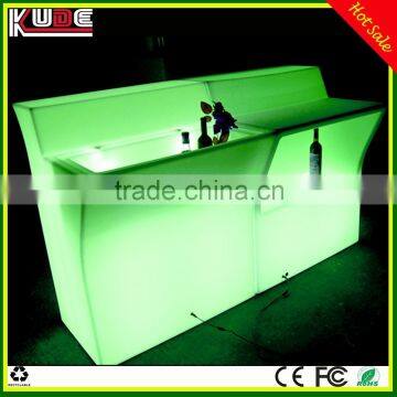 PE material LED light up bar counter used in event