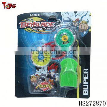 Cheap beyblade spinning top toy with ejector