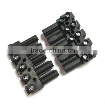 Black Terminal Block Double LED Connector CE Apprived