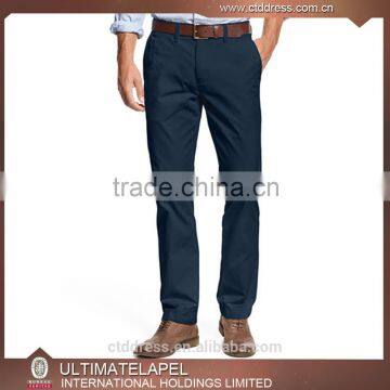 Wholesale high quality custom made slim fit men cotton chino pants                        
                                                                                Supplier's Choice