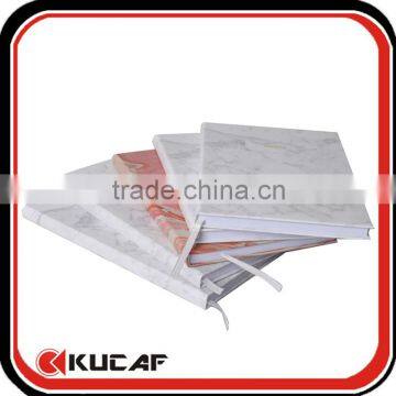 Custom Mix Design Gold Hot Stamping Logo Print Marble Notebook photo-2