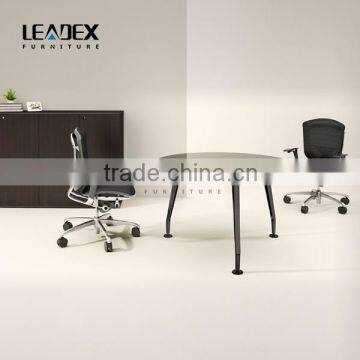 Factory Price Metal Base MDF Desktop Circular Office Desk photo-5