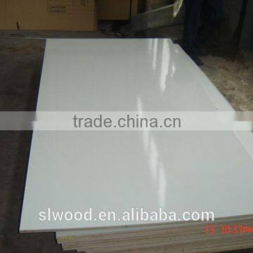 white HPL laminated plywood/particle board 18mm 25mm