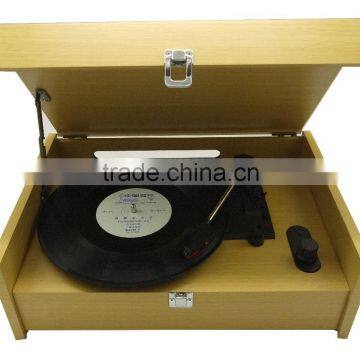 Rain Lane LP Turntable Music Box Retro Vinyl Record Player photo-4