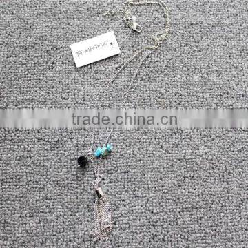 Free Shipping 18k Stone Necklace Wholesale, Stone Necklace Jewelry With Tassel photo-5