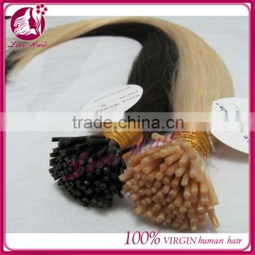 human hair extension 22" pre-bonded 100% I tip hair