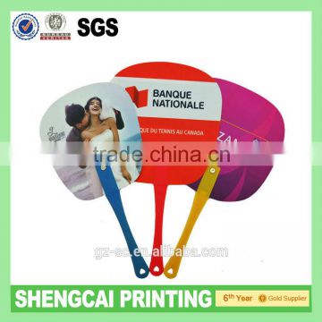 Customized plastic fans with full color printing