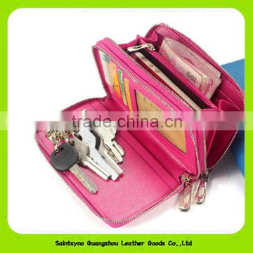 Wholesale Women Real Leather 7 keychain Wallet Car Key Holder 15070