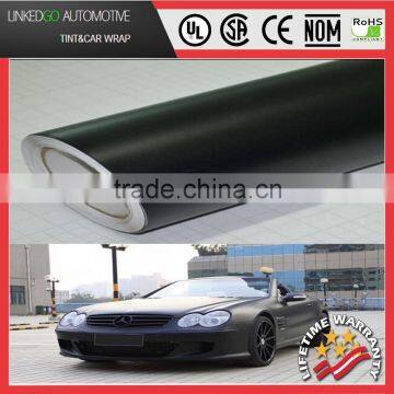 High qualtiy car wrap 1.52*30M Air Bubble Free vinyl sticker black matte vinyl wrap