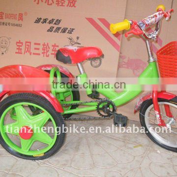 14 INCH green colour kids trike TZ-T101 CE passed, kids tricycle, baby trike