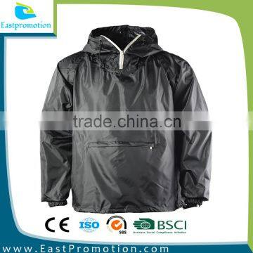 PVC Waterproof Rainijacket Foldable For Men WITH ZIPPER In Pouch