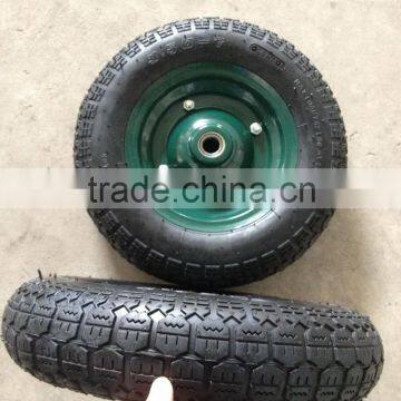 13 inch pneumatic rubber wheel with wheel rim 3.50-7