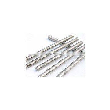 white zinc plated threaded rod