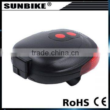 Modern Red Blue 5 Led 2 Laser Mountain Bike Lamp Cycling Safety Waterproof Rear Laser Bicycle Light photo-4