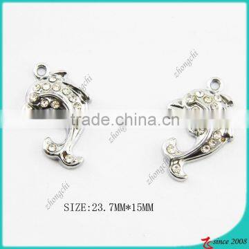 metal silver dolphin bracelet charm jewelry making