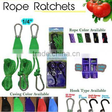 Agriculture Plant Rope Ratchet, Grow Light / Hydroponics Reflector Hood Hanger Accessory